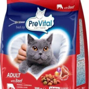 PreVital Ξηρά Τροφή για Ενήλικες Γάτες με Βοδινό 0.3kg