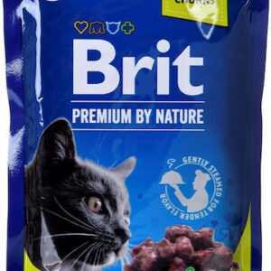 Brit Premium By Nature Υγρή Τροφή για Ενήλικες Γάτες σε Φακελάκι με Αρνί χωρίς Γλουτένη 100gr