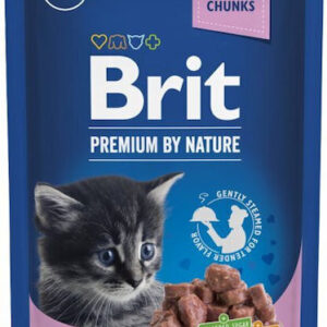 Brit Premium By Nature Υγρή Τροφή για Ανήλικες Γάτες σε Φακελάκι με Ψάρια χωρίς Γλουτένη 100gr