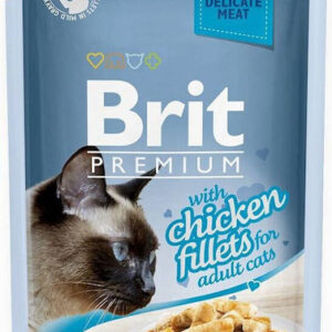 Brit Premium Gravy Υγρή Τροφή για Ενήλικες Γάτες σε Φακελάκι με Κοτόπουλο χωρίς Γλουτένη 85gr 306089