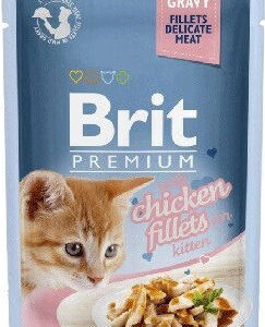 Brit Premium Υγρή Τροφή για Ανήλικες Γάτες σε Φακελάκι με Κοτόπουλο χωρίς Γλουτένη 85gr