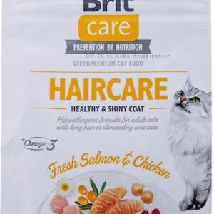 Brit Care Haircare Ξηρά Τροφή για Ενήλικες Γάτες με Κοτόπουλο 0.4kg