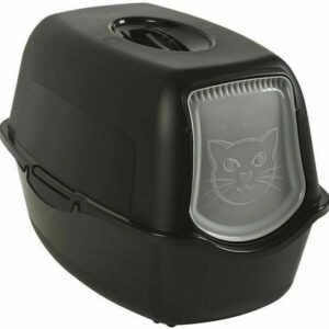 Rotho My Pet Bailey Τουαλέτα Γάτας Κλειστή Μαύρη Μ56 x Π40 x Υ39cm
