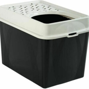 Rotho My Pet Berty Τουαλέτα Γάτας Κλειστή Μαύρη Μ57.2 x Π39.3 x Υ40.4cm