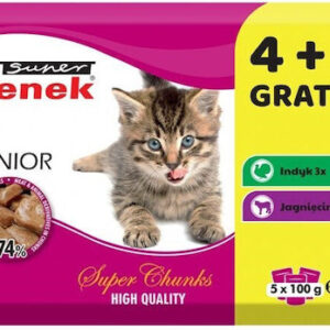 Super Benek Υγρή Τροφή για Ανήλικες Γάτες σε Φακελάκι με Αρνί και Γαλοπούλα 100gr 355751