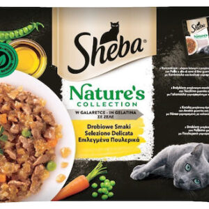 Sheba Nature's Collection Υγρή Τροφή για Ενήλικες Γάτες σε Φακελάκι με Πουλερικά χωρίς Γλουτένη 4x85gr 318541