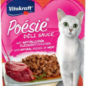 Vitakraft Poesie Deli Sauce Υγρή Τροφή για Ενήλικες Γάτες σε Φακελάκι με Πουλερικά και Ψάρια χωρίς Σιτηρά & Γλουτένη 85gr