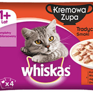 Whiskas Υγρή Τροφή για Γάτες σε Φακελάκι με Αρνί, Γαλοπούλα, Κοτόπουλο και Λαχανικά 85gr