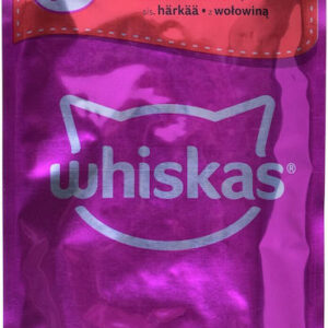 Whiskas Classic Meals in Sauce Υγρή Τροφή για Ενήλικες Γάτες σε Φακελάκι με Βοδινό 12x85gr 301340
