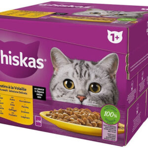 Whiskas Υγρή Τροφή για Ηλικιωμένες Γάτες σε Κονσέρβα με Πουλερικά και Κοτόπουλο 85gr