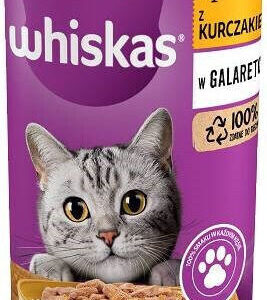 Whiskas Υγρή Τροφή για Ενήλικες Γάτες σε Κονσέρβα με Κοτόπουλο 400gr