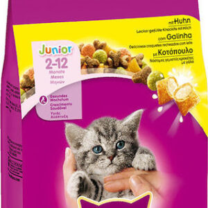Whiskas Junior Ξηρά Τροφή χωρίς Γλουτένη για Ανήλικες Γάτες με Κοτόπουλο 0.3kg