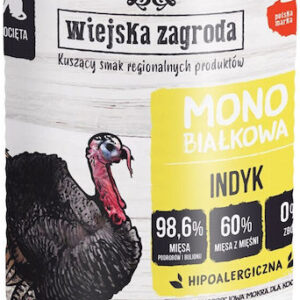 Wiejska Zagroda Υγρή Τροφή για Γάτες σε Κονσέρβα με Γαλοπούλα χωρίς Σιτηρά 400gr