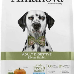 Amanova Adult Digestive 2kg Ξηρά Τροφή χωρίς Σιτηρά & Γλουτένη για Ενήλικους Σκύλους με Κουνέλι