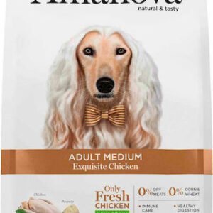 Amanova Adult Medium 2kg Ξηρά Τροφή χωρίς Γλουτένη, με Λίγα Σιτηρά για Ενήλικους Σκύλους Μεσαίων Φυλών με Κοτόπουλο