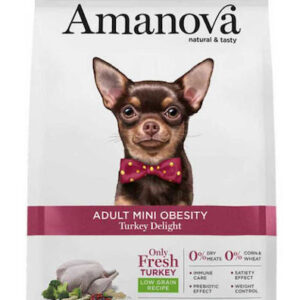 Amanova 2kg Ξηρά Τροφή χωρίς Γλουτένη για Ενήλικους Σκύλους Μικρόσωμων Φυλών με Γαλοπούλα