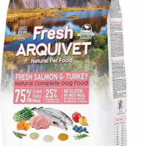 Arquivet Fresh Salmon Turkey Semi-moist Dog Food 10kg