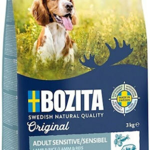 Bozita Original 3kg Ξηρά Τροφή για Ενήλικους Σκύλους με Αρνί