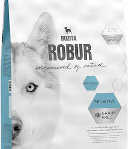 Bozita Robur Sensitive 11.5kg Ξηρά Τροφή χωρίς Σιτηρά & Γλουτένη για Ενήλικους Σκύλους με Τάρανδο