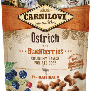 Carnilove Fresh & Crunchy Λιχουδιές Σκύλου με Στρουθοκάμηλο και Μύρτιλα 200gr