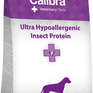 Calibra Vet Dog Ultra Hypoallergenic Insect 12kg Ξηρά Τροφή Σκύλων χωρίς Γλουτένη με Ψάρια, Ρύζι, Σολομό και Μήλο