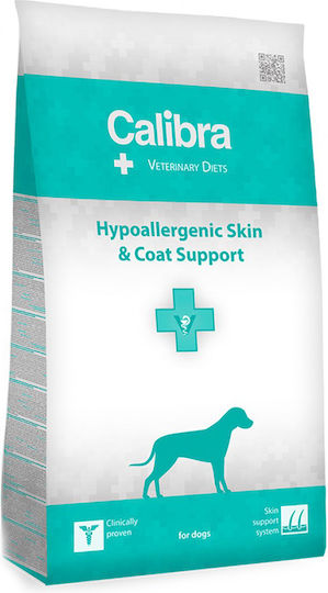 Calibra Vet Dog Hypoallergenic Skin & Coat 12kg Ξηρά Τροφή Σκύλων χωρίς Γλουτένη με Ψάρια και Σολομό