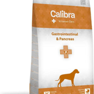 Calibra Vet Dog Gastrointestinal & Pancreas 12kg 12kg Ξηρά Τροφή Σκύλων Διαίτης, χωρίς Γλουτένη με Ψάρια, Σολομό, Ρύζι και Τόνο