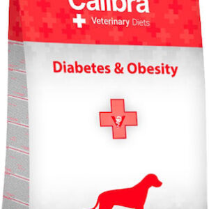 Calibra Vet Dog Diabetes & Obesity 12kg Ξηρά Τροφή Σκύλων χωρίς Γλουτένη με Κοτόπουλο
