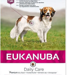 Eukanuba Daily Care 12kg Ξηρά Τροφή χωρίς Σιτηρά & Γλουτένη για Ενήλικους Σκύλους με Πάπια