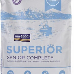 Fish4Dogs 12kg Ξηρά Τροφή χωρίς Γλουτένη για Ηλικιωμένους Στειρωμένους Σκύλους με Σολομό