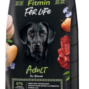 Fitmin For Life Adult 12kg Ξηρά Τροφή χωρίς Γλουτένη για Ενήλικους Σκύλους με Κρέας