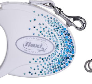 Flexi Πτυσσόμενο Λουρί/Οδηγός Σκύλου Ιμάντας Glam Splash σε Γαλάζιο χρώμα 5m 287250