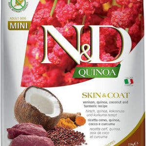 Farmina N&D Quinoa Skin & Coat Adult Mini 2.5kg Ξηρά Τροφή για Ενήλικους Σκύλους Μικρόσωμων Φυλών με Ελάφι