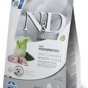 Farmina N&D White Fish Monoprotein 2kg Ξηρά Τροφή χωρίς Σιτηρά & Γλουτένη για Ενήλικους Σκύλους Μικρόσωμων Φυλών με Ψάρια