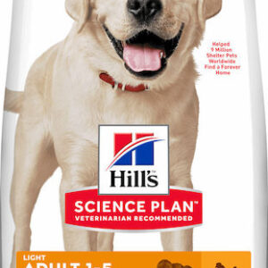 Hill's Science Plan Light Adult Large 14kg Ξηρά Τροφή Διαίτης για Ενήλικους Σκύλους Μεγαλόσωμων Φυλών με Κοτόπουλο