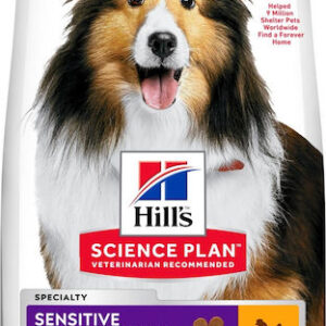 Hill's Science Plan Sensitive Stomach & Skin Medium 2.5kg Ξηρά Τροφή για Ενήλικους Σκύλους Μεσαίων Φυλών με Κοτόπουλο