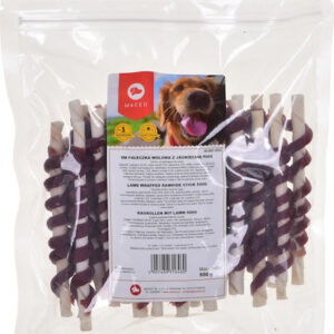 Maced Wrapped Rawhide Λιχουδιές σε Stick Σκύλου Μικρόσωμων Φυλών χωρίς Γλουτένη με Αρνί 500gr