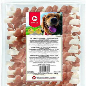 Maced Wrapped Rawhide Λιχουδιές σε Stick Σκύλου με Κουνέλι 500gr