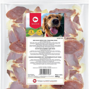 Maced Dog Chew Λιχουδιά Σκύλου Αυτί Μικρόσωμων Φυλών χωρίς Γλουτένη από Πάπια 500gr 310599
