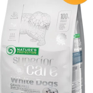 Nature's Protection Superior Care White Dogs Adult 10kg Ξηρά Τροφή χωρίς Σιτηρά & Γλουτένη για Ενήλικους Σκύλους Μικρόσωμων Φυλών με Ψάρια
