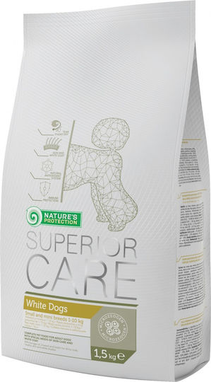 Nature's Protection Superior Care White Dogs 1.5kg Ξηρά Τροφή χωρίς Σιτηρά & Γλουτένη για Ενήλικους Σκύλους Μικρόσωμων Φυλών με Αρνί