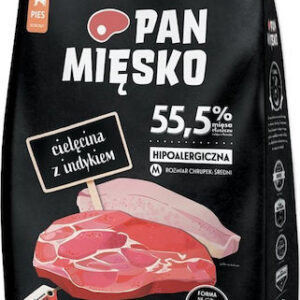 Pan Miesko 9kg Ξηρά Τροφή χωρίς Γλουτένη για Ενήλικους Σκύλους Μεσαίων Φυλών με Γαλοπούλα και Μοσχάρι