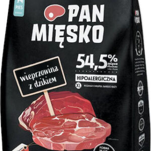 Pan Miesko 20kg Ξηρά Τροφή χωρίς Γλουτένη για Ενήλικους Σκύλους Μεγαλόσωμων Φυλών με Χοιρινό και Αγριογούρουνο