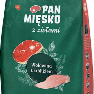 Pan Miesko 20kg Ξηρά Τροφή χωρίς Σιτηρά & Γλουτένη για Ενήλικους Σκύλους Μεσαίων Φυλών με Κουνέλι, Λαγό και Βοδινό