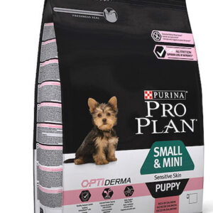 Purina Pro Plan OptiDerma Small & Mini Puppy 3kg Ξηρά Τροφή για Κουτάβια Μικρόσωμων Φυλών με Σολομό και Ρύζι