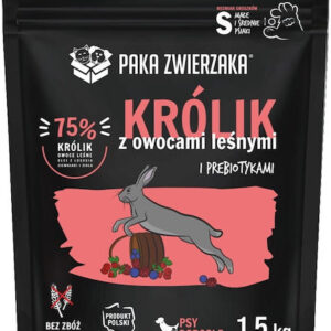 Paka Zwierzaka 1.5kg Ξηρά Τροφή Σκύλων με Κουνέλι και Λαγό