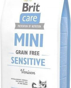 Brit Care Sensitive Mini 7kg Ξηρά Τροφή χωρίς Σιτηρά & Γλουτένη για Ενήλικους Σκύλους Μικρόσωμων Φυλών με Ελάφι