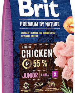 Brit Junior 3kg Ξηρά Τροφή Σκύλων Μικρόσωμων Φυλών με Κοτόπουλο και Κρέας