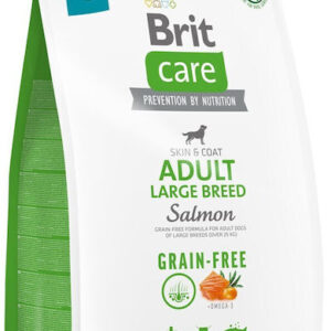 Brit Care Skin & Coat Adult Large 3kg Ξηρά Τροφή χωρίς Σιτηρά & Γλουτένη για Ενήλικους Σκύλους Μεγαλόσωμων Φυλών με Πατάτες και Σολομό