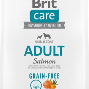 Brit Care Skin & Coat Adult 3kg Ξηρά Τροφή χωρίς Σιτηρά για Ενήλικους Σκύλους με Πατάτες και Σολομό